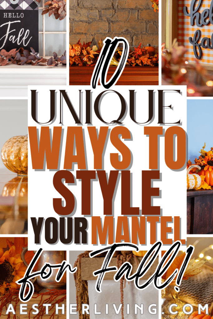 10 unique ways to style your mantel for fall