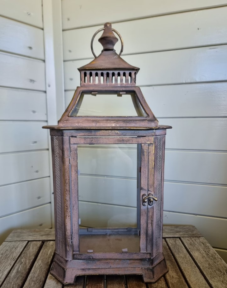 Beautiful Lantern Decorative Metal Lantern With Glass Panes Charming Decoration - Etsy