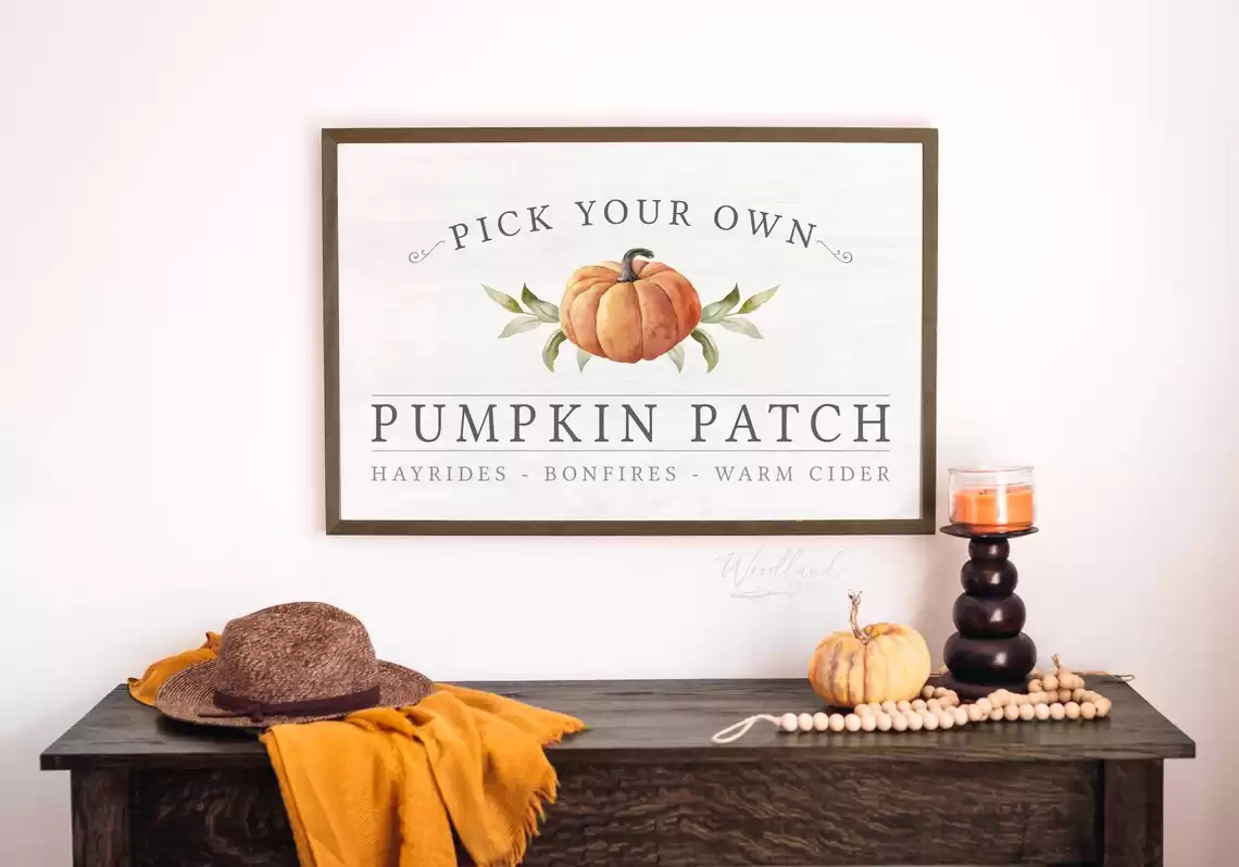 Pumpkin Patch Sign, Farmhouse Fall Sign, Farmhouse Pumpkins Sign, Pick Your Own Pumpkin Patch Sign, Fall Wall Decor, Fall Home Decor - Etsy