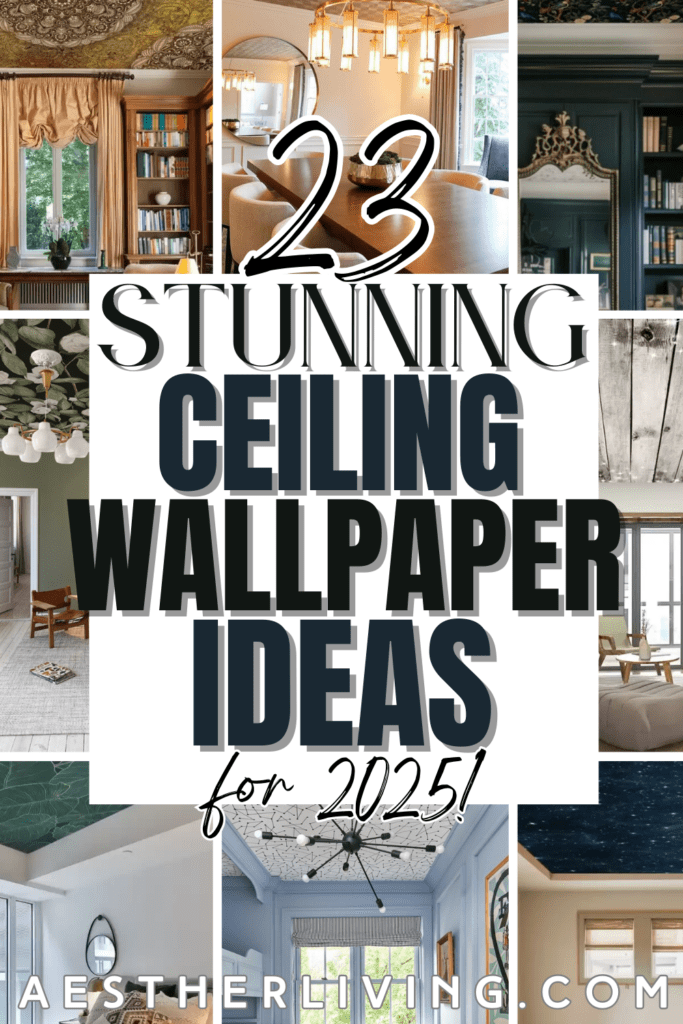 23 ceiling wallpaper ideas