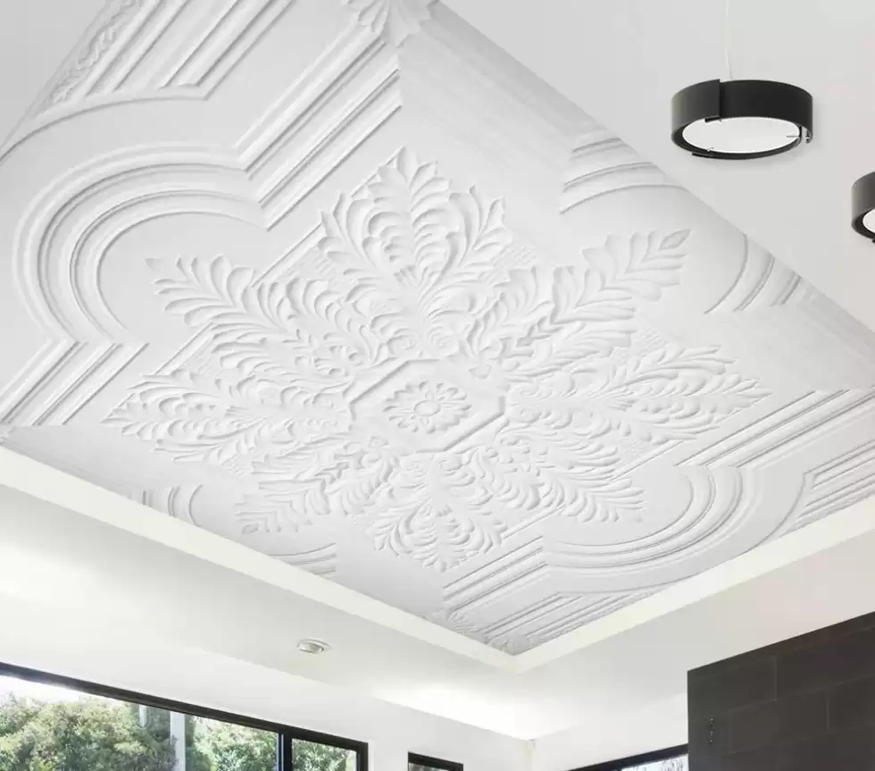 3D Simple White Carving CA2651 Ceiling Wallpaper Removable Self Adhesive Wallpaper Large Peel & Stick Wallpaper Wallpaper Mural - Etsy