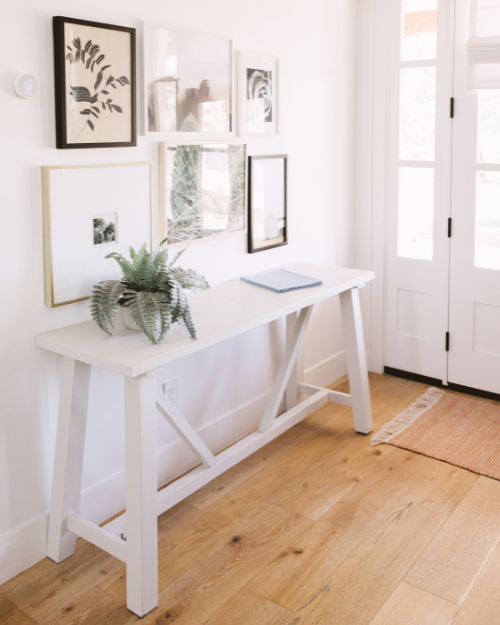 farmhouse entryway table idea