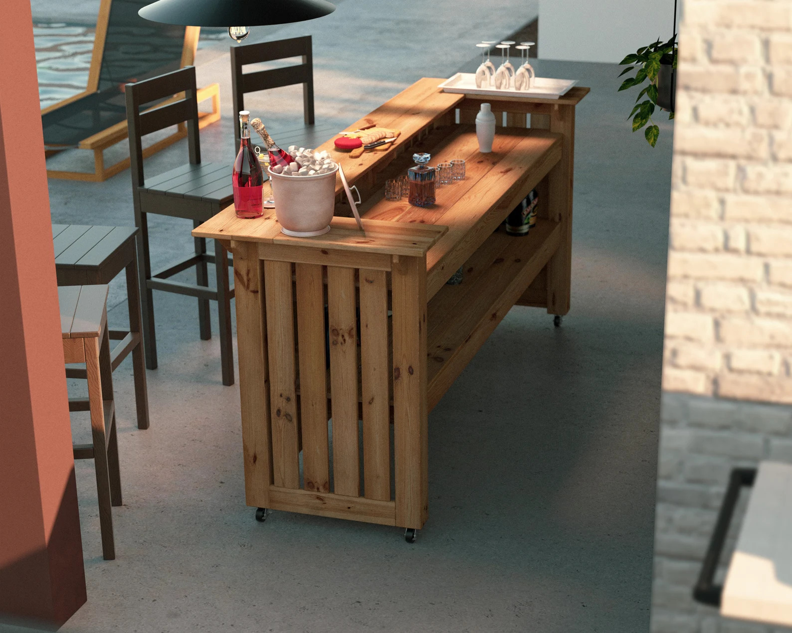 Outdoor Bar Plans, Bar Stool Plans, Outdoor Furniture, PDF, DIY - Etsy