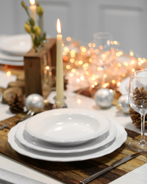 christmas table setting