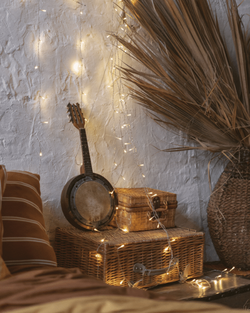 bohemian dark moody bedroom