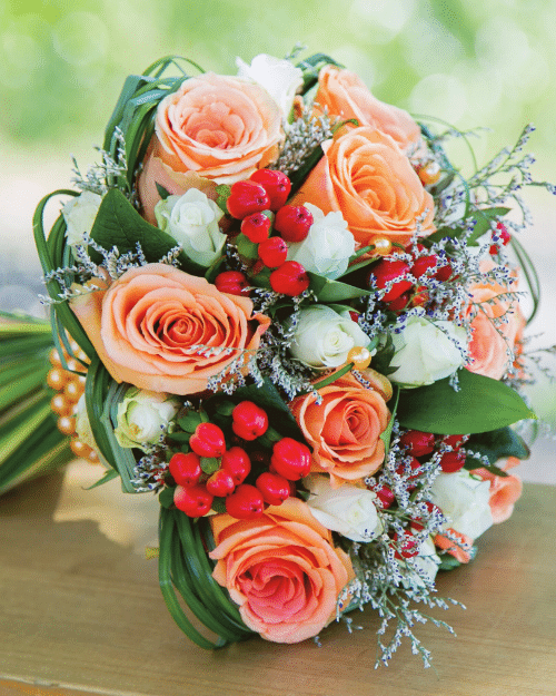 fall wedding idea bouquet