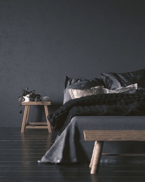 farmhouse dark moody bedroom