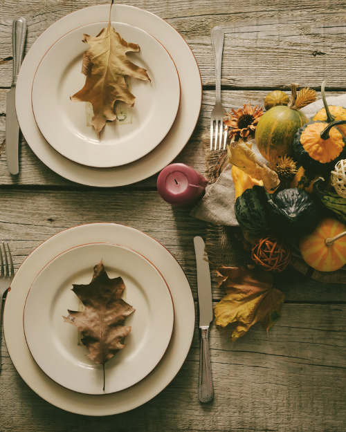 vintage thanksgiving table