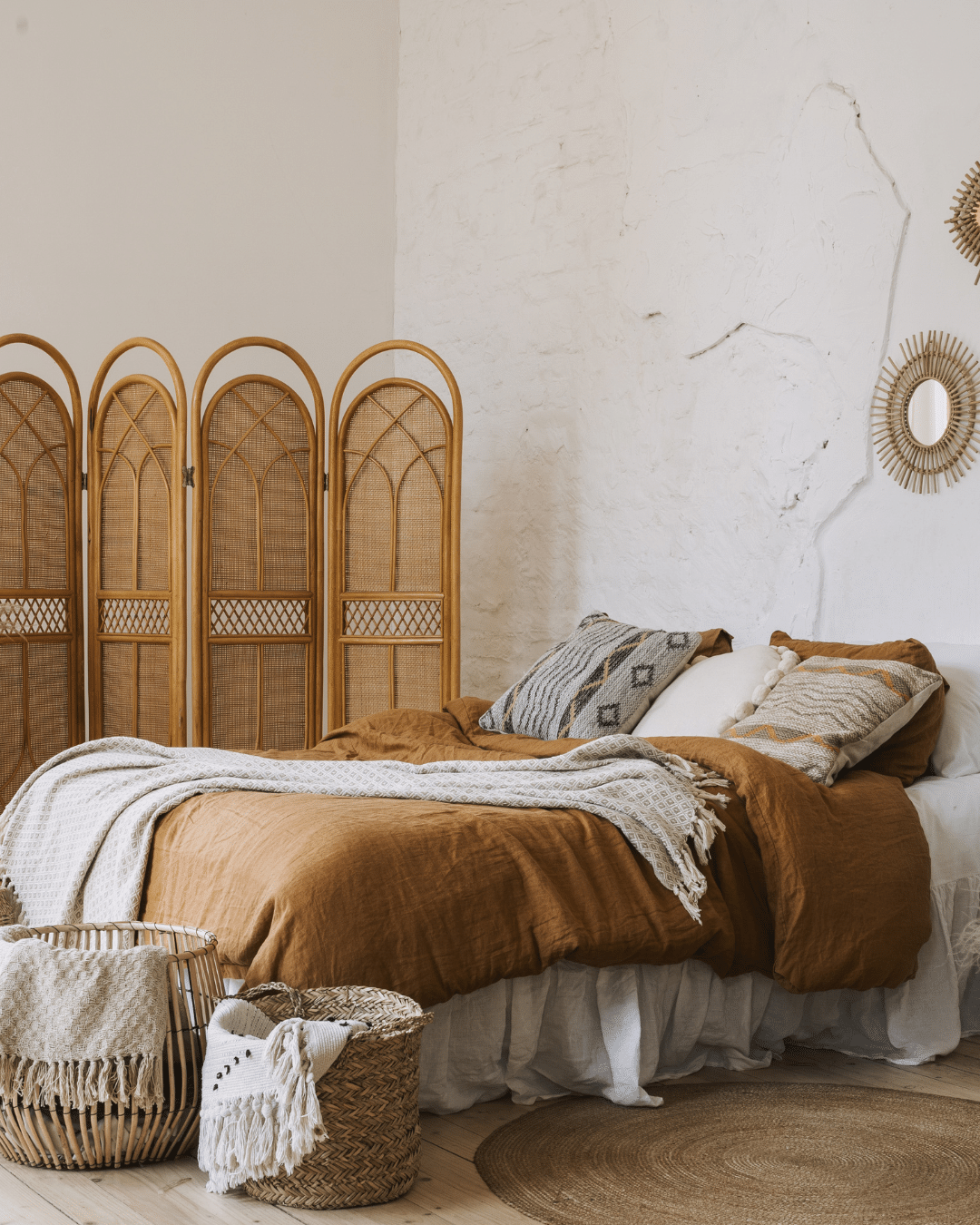 bohemian guest bedroom