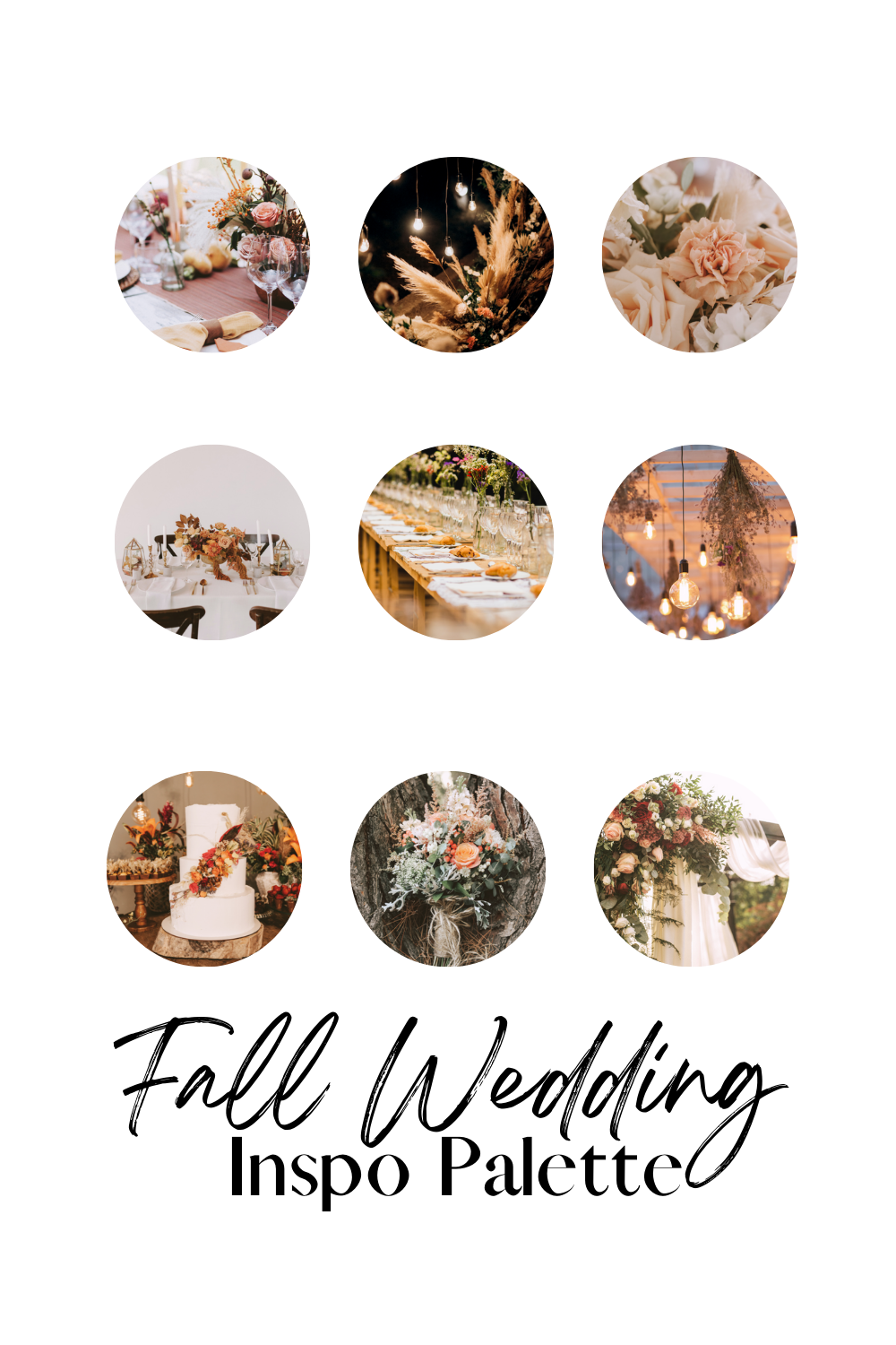 fall wedding inspo palette