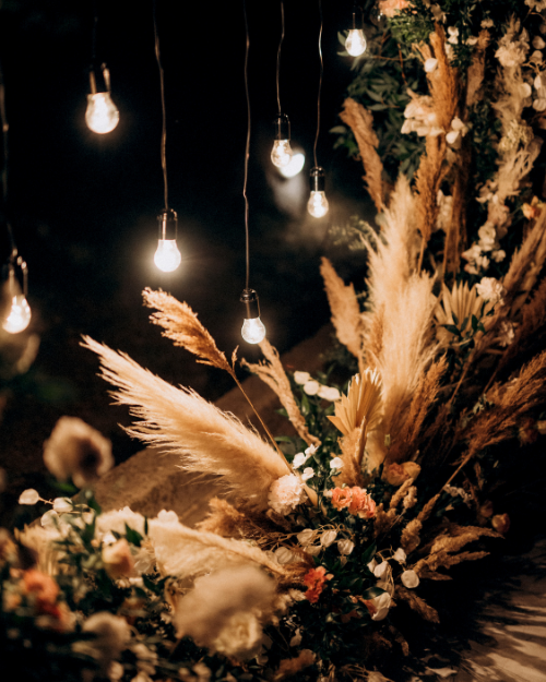 fall wedding arch