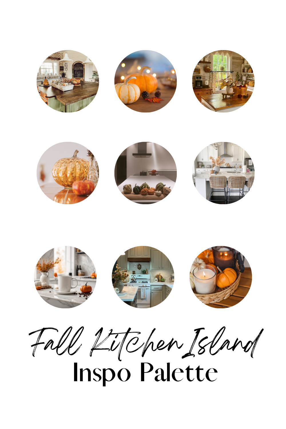  cozy fall kitchen island decor inspo palette 