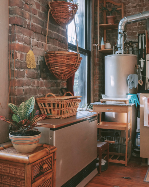 small rustic kitchen