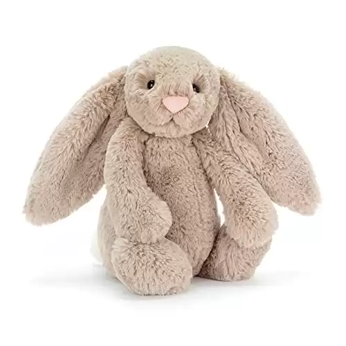 Jellycat Bashful Beige Bunny Stuffed Animal, Medium, 12 inches