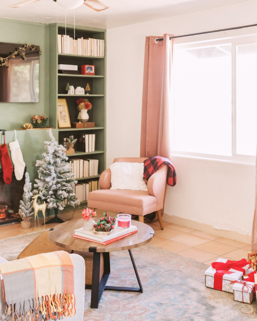 traditionally decorated living room