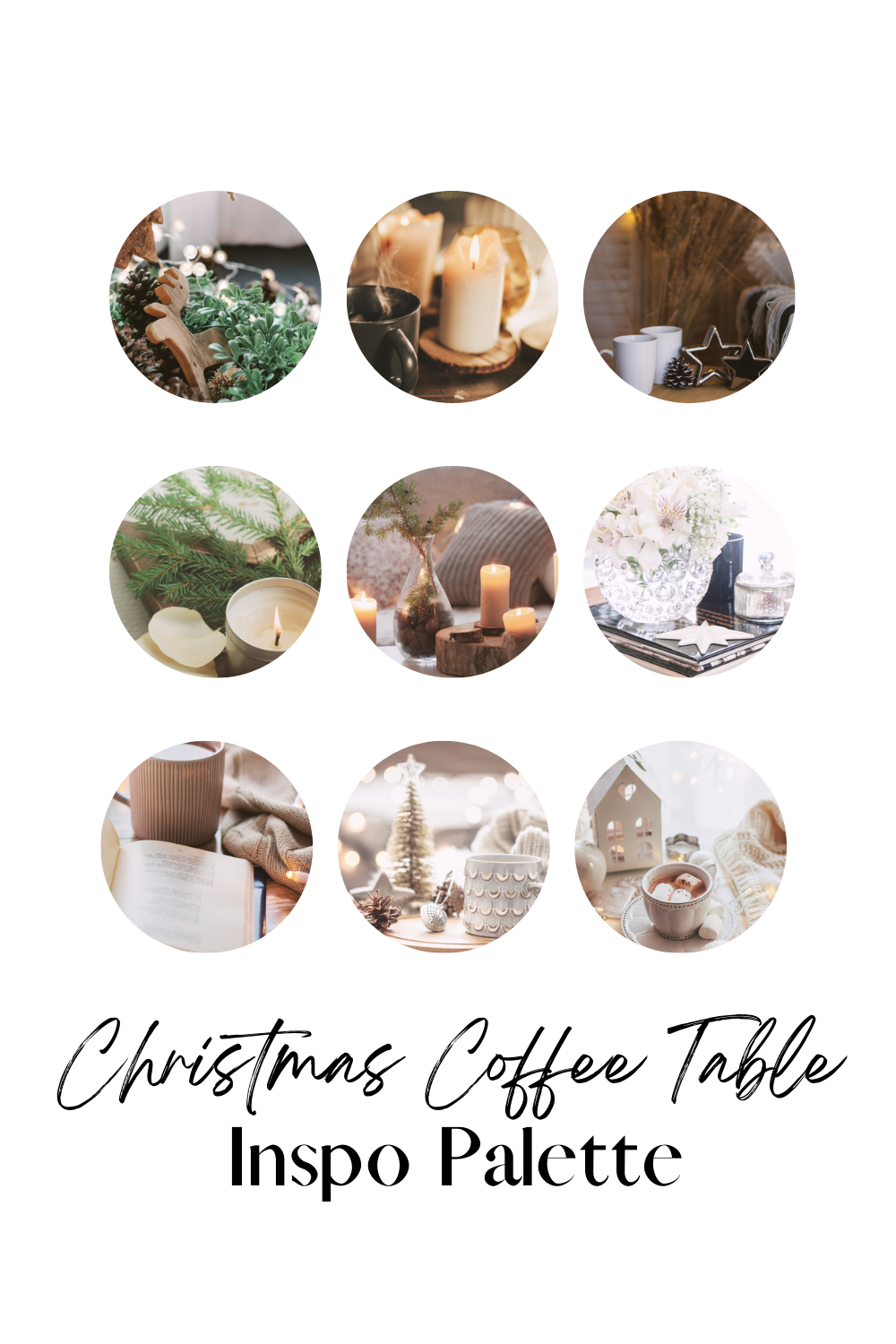 christmas coffee table inspo palette