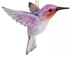 Pink Hummingbird Hanging Christmas Tree Ornament