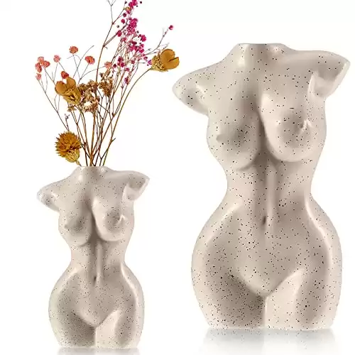 Body Vase Female Form Female Form Body Flower Vase Cute Bud Flower Vases Body Vase White Vase Modern Chic Decor for Flowers, Boho Home, Feminist Decor and Office