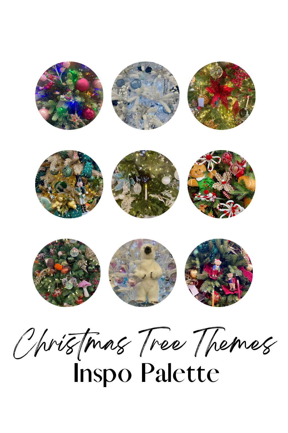 christmas tree themes inspo palette