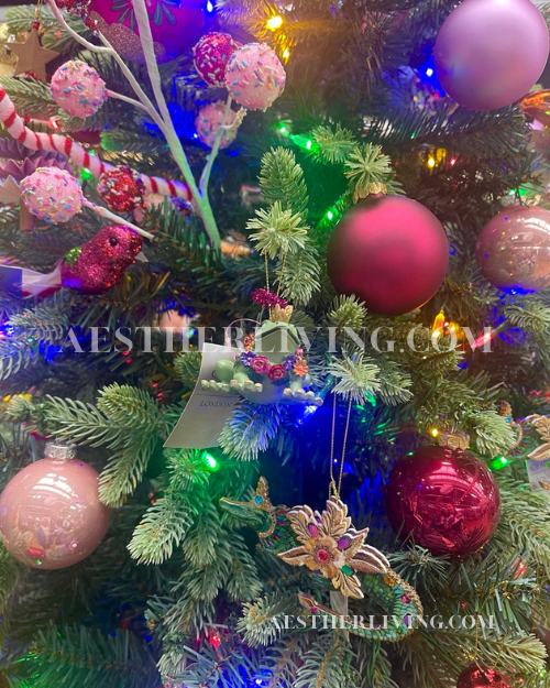 pink themed christmas tree