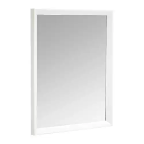 Amazon Basics Rectangular Wall Mount Mirror 16" x 20" - Peaked Trim, White