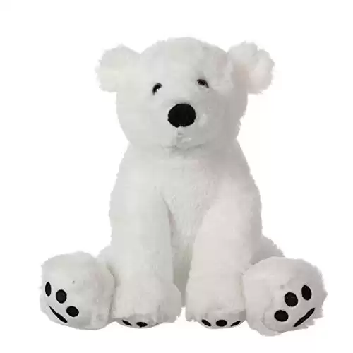 Apricot Lamb Toys Plush White Polar Bear Stuffed Animal Soft Cuddly Perfect for Child White Polar Bear 8 Inches