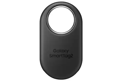 SAMSUNG Galaxy SmartTag2, Bluetooth Tracker, Smart Tag GPS Locator Tracking Device, Item Finder for Keys, Wallet, Luggage, Pets, Use w/Phones and Tablets Android 11 or Later, 2023, 1 Pack, Black