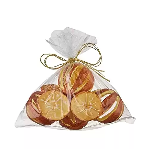 2.5" Dried Oranges and Slices Faux Fruit Holiday Spice Food Bag Set of 7