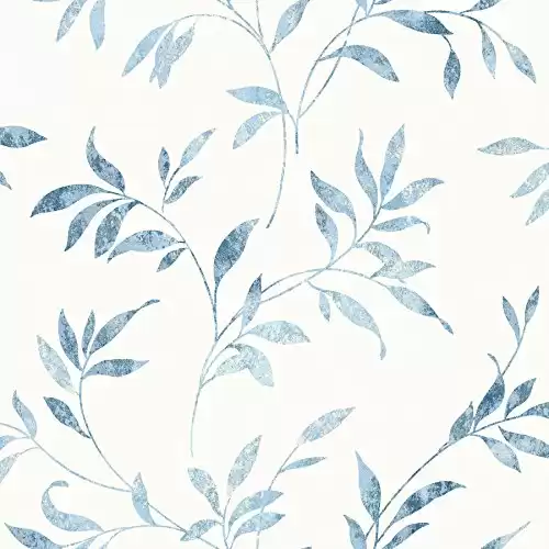 Warner 3117-54516 Sanibel Light Blue Trail Wallpaper