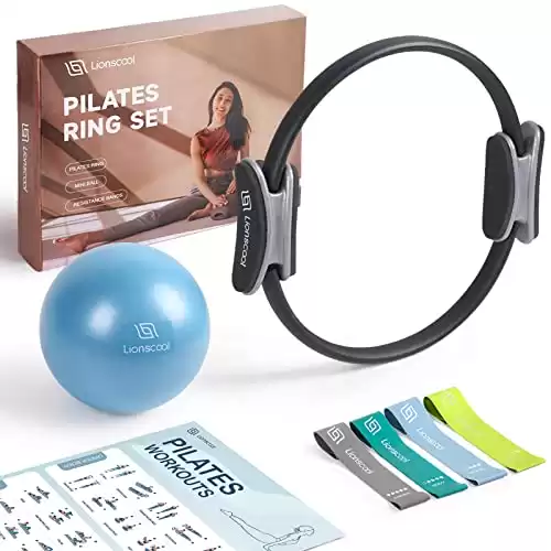 LIONSCOOL Pilates Ring Set (Black)