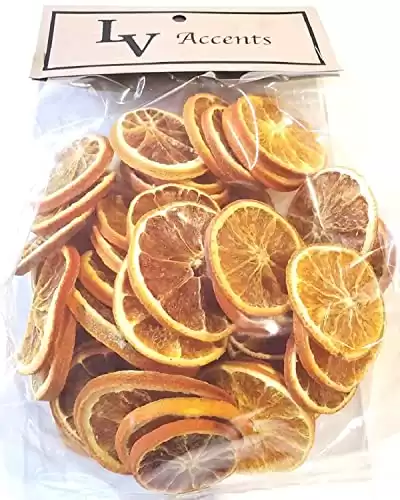 Little Valley Large 4 Cup Bag of Dried Orange Slices Perfect for Potpourri, Crafts, Table Scatters Not for Human Consumption