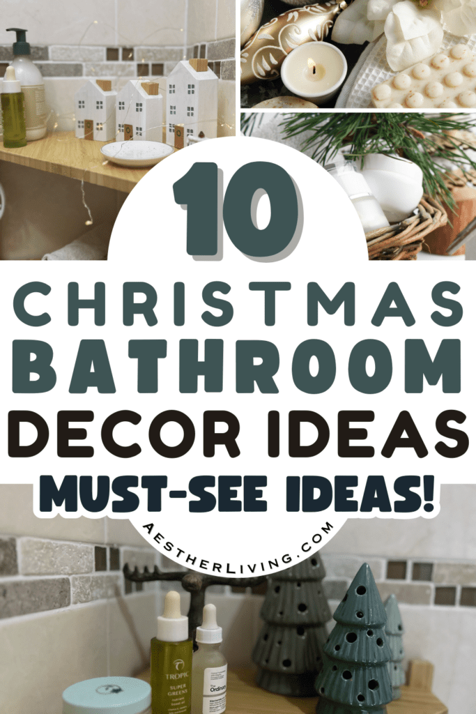 christmas bathroom decor ideas pin