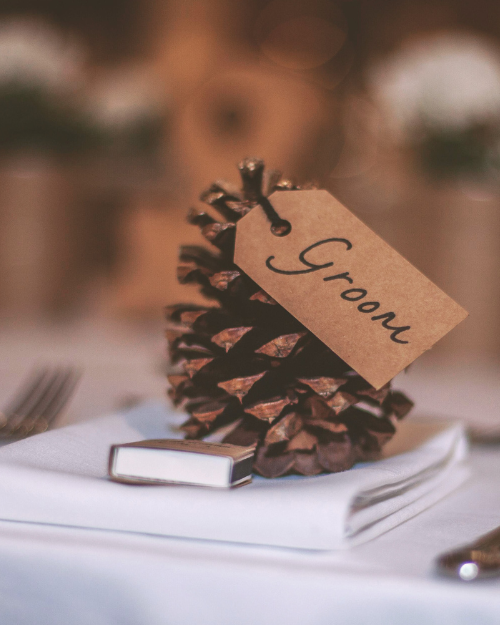 winter-themed winter wedding