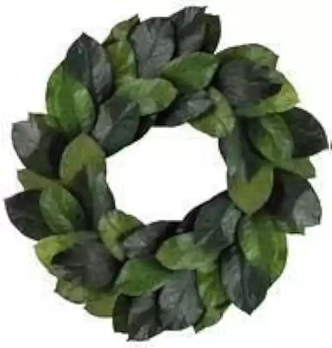 Craig Bachman Magnolia Wreath, Magnolia Leaf Door Wreath, Housewarming Wreath, Farmhouse Wreath, Weeding Gift, Large 24 Inch