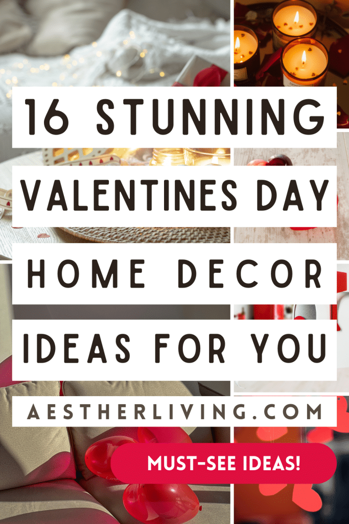 valentine's day home decor ideas pin