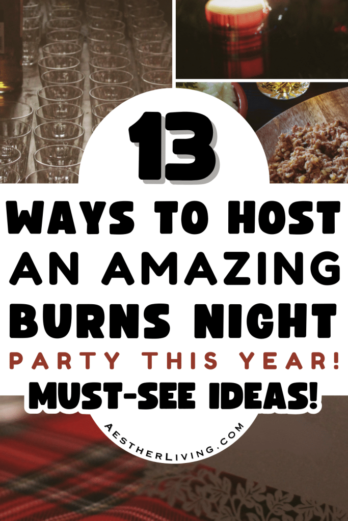 burns night party ideas pin