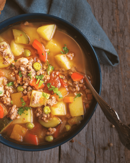 bowl filled with scots broth