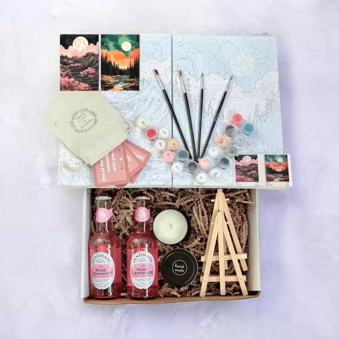 Valentines Date Night Box,paint by Numbers,couple Activity Set,craft DIY Kit,anniversary Gift for Her,couples Experience Kit,sip and Paint - Etsy